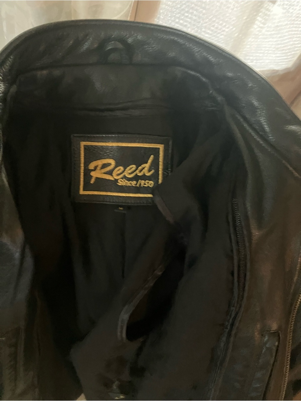 Reed Cafe Racer Style Leather Riding Jacket - Picture 5 of 5